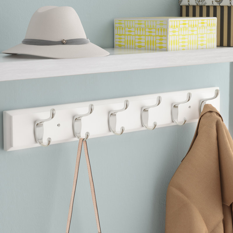Rebrilliant Canup Rail Wall Mounted Coat Rack & Reviews Wayfair